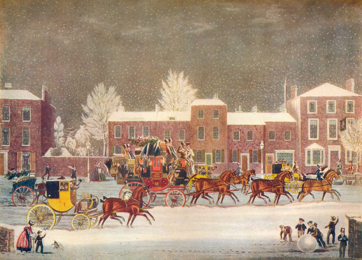 Přístup k Vánocům, c19. století od George Hunt