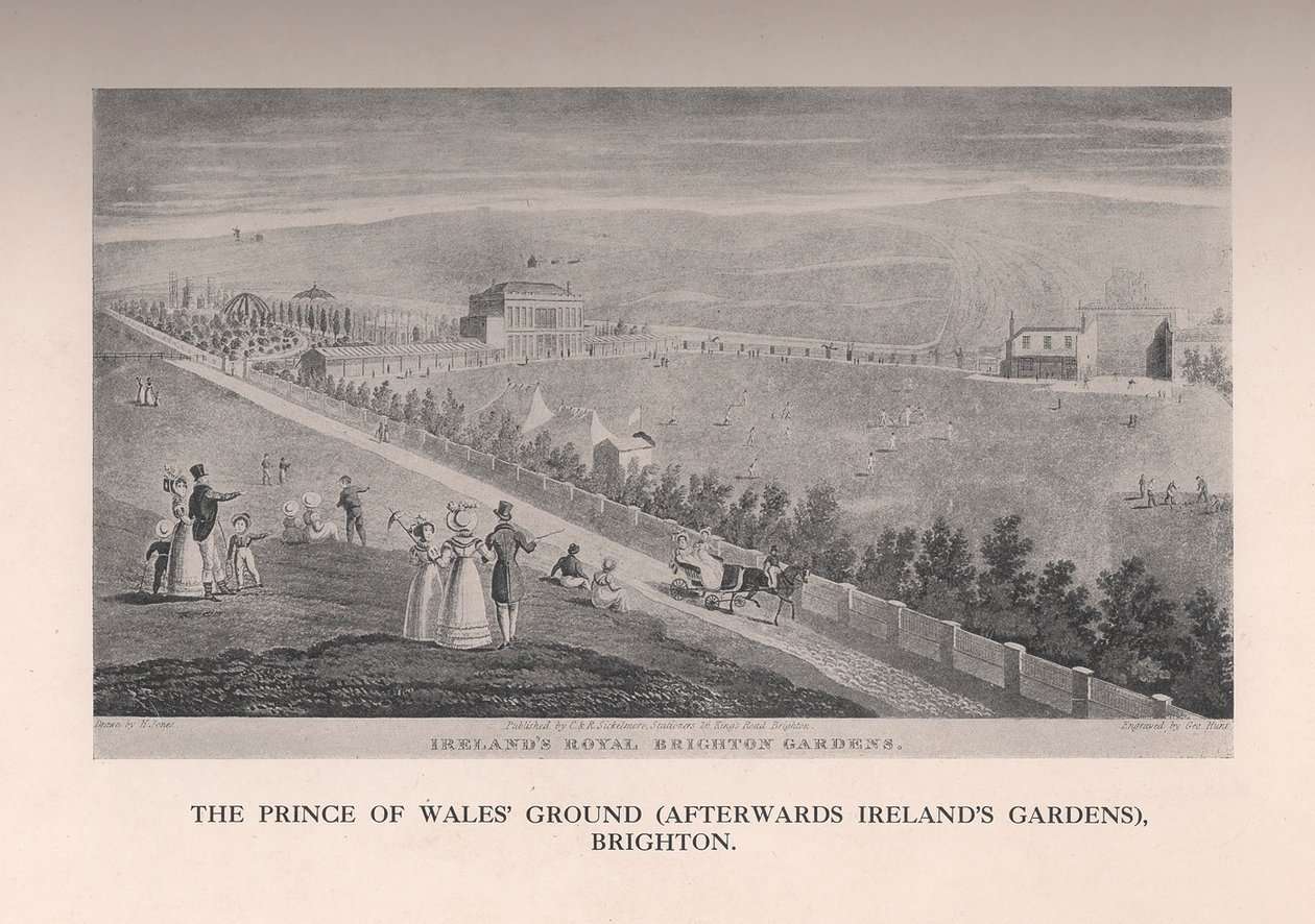 The Prince of Wales Ground poté Irelands Gardens, Brighton, Sussex, 19. století 1912 od George Hunt