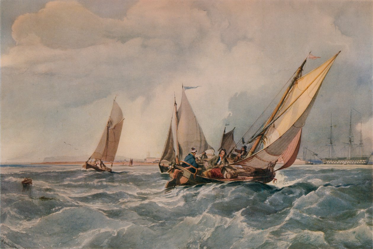 The Fishing Smack, 1835 od George Hyde Chambers