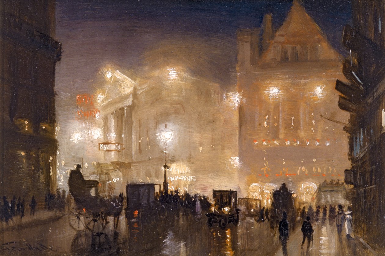 Haymarket, Londýn, kolem roku 1910 od George Hyde Pownall