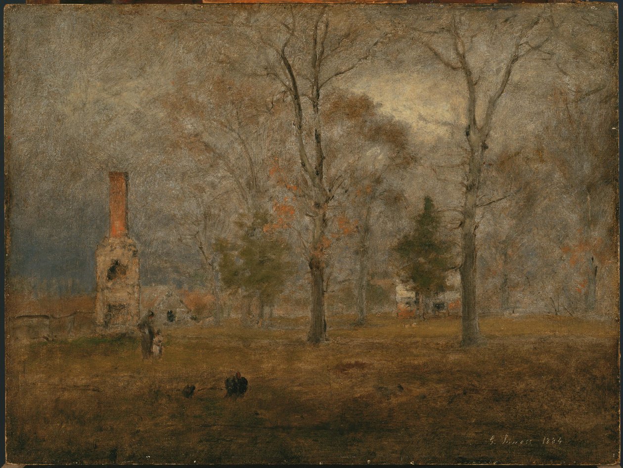 Šedý den, Goochland od George Inness