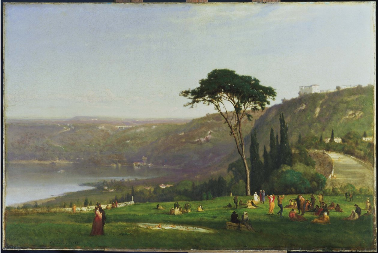 Albanské jezero od George Inness