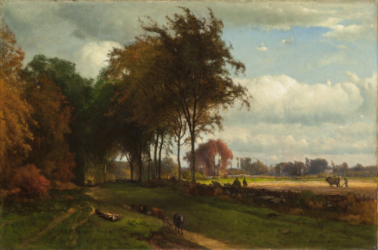 Krajina s dobytkem od George Inness