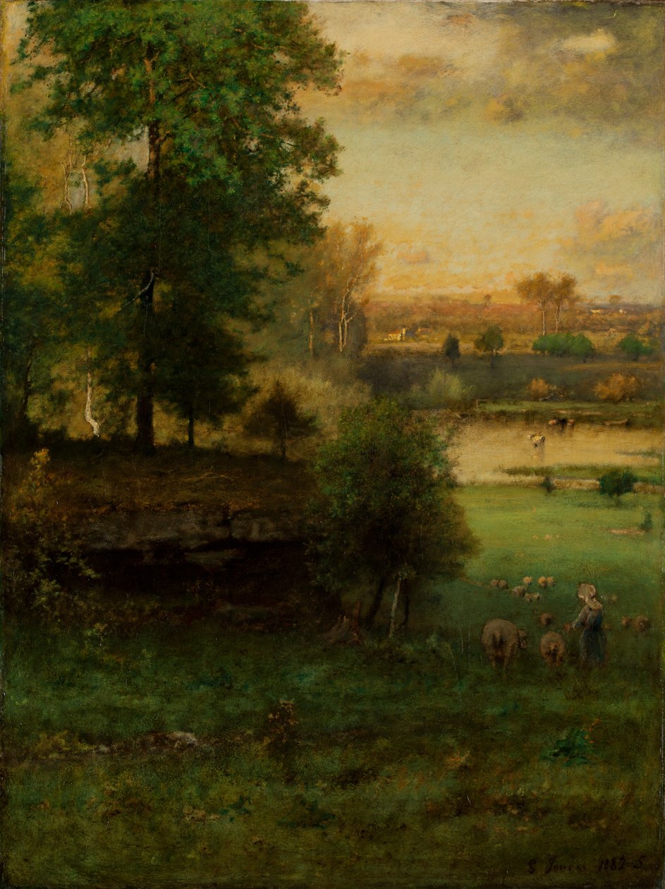 Scéna v Durhamu, idyla od George Inness