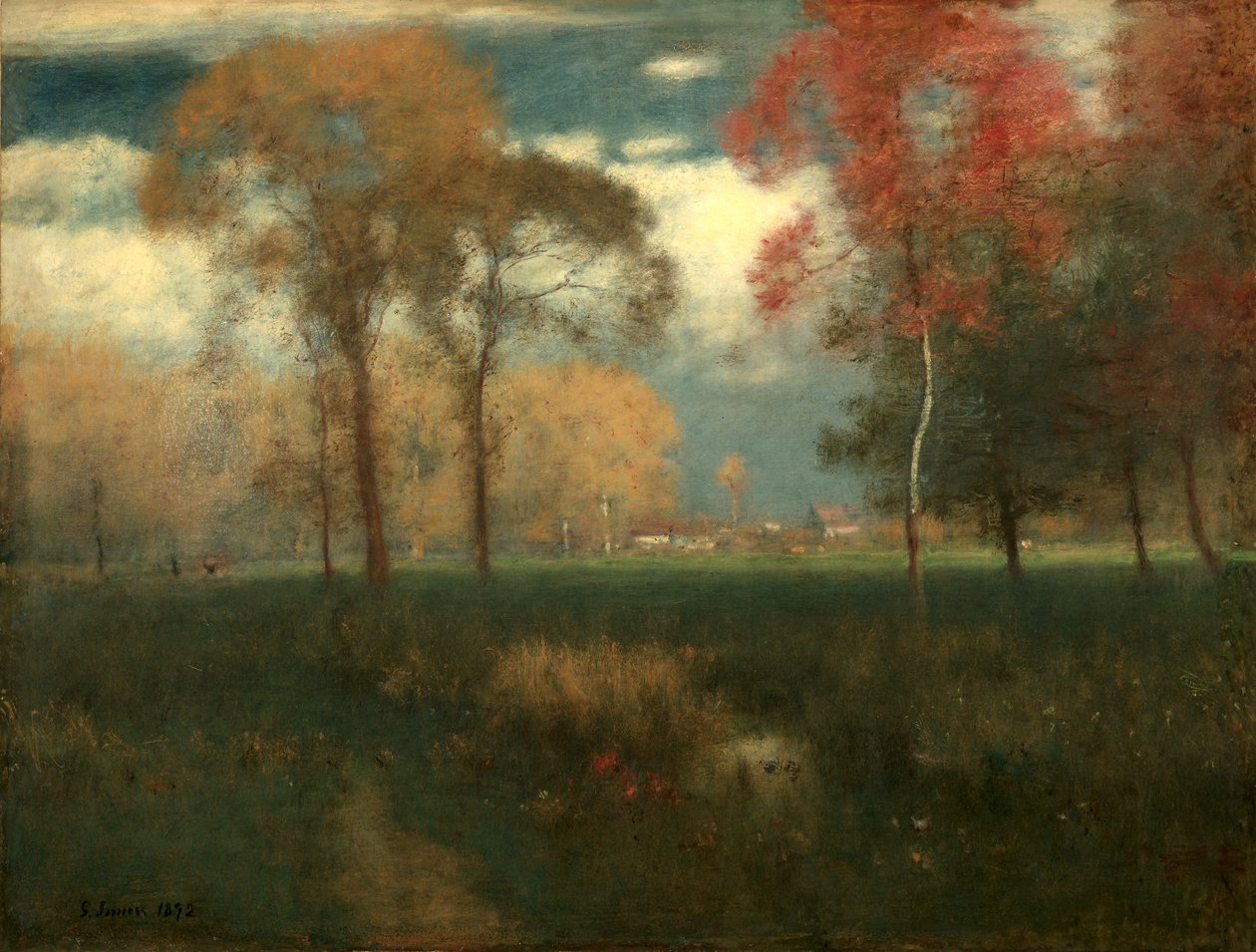 Slunečný podzimní den od George Inness