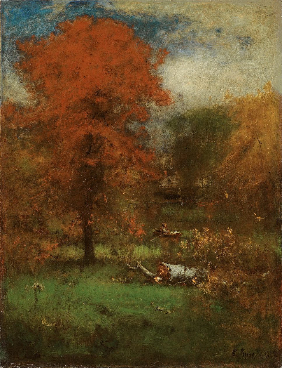 Mlýnský rybník od George Inness