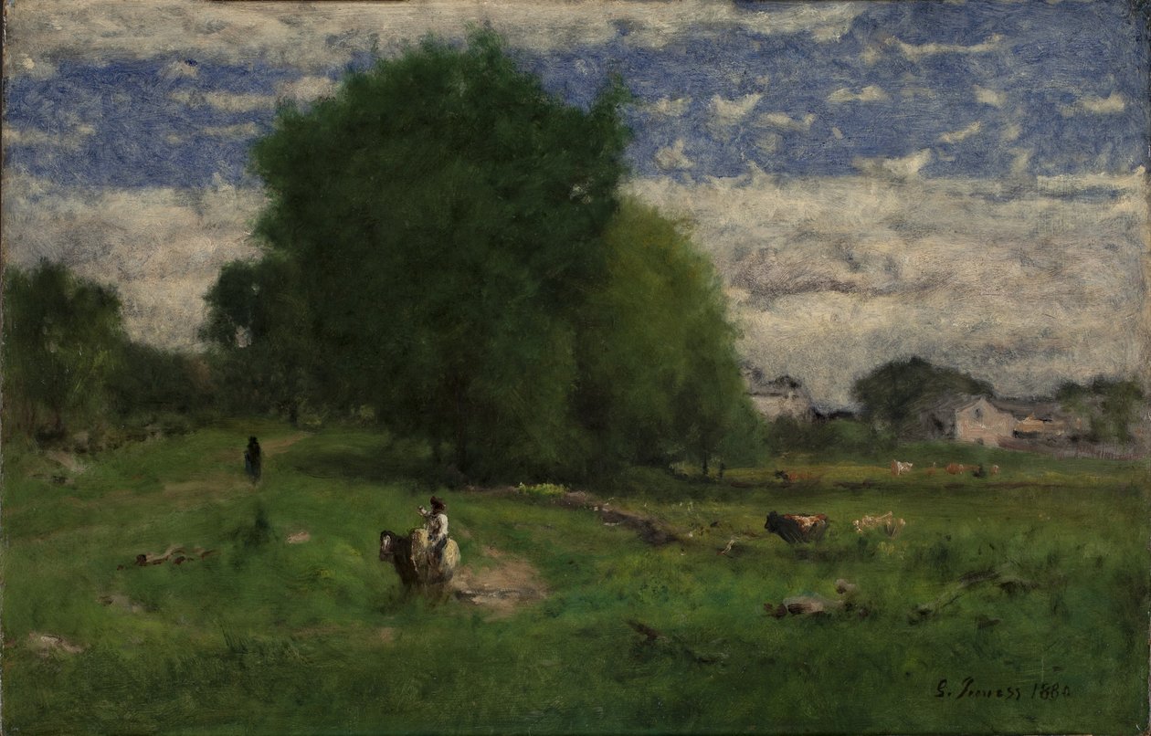 Cesta do vesnice, Milton od George Inness