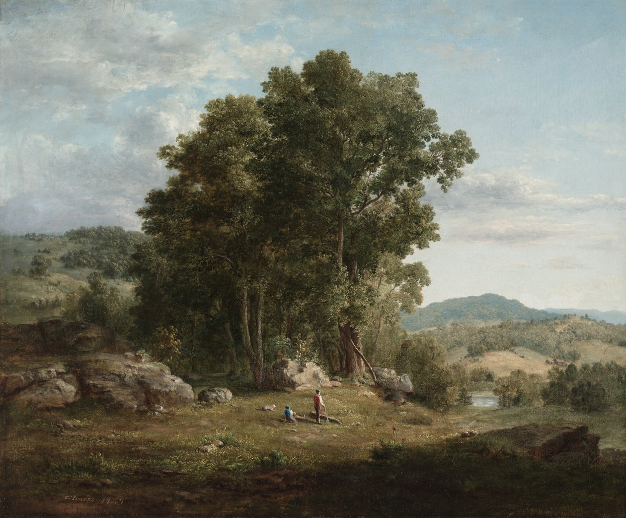Drtič dřeva od George Inness