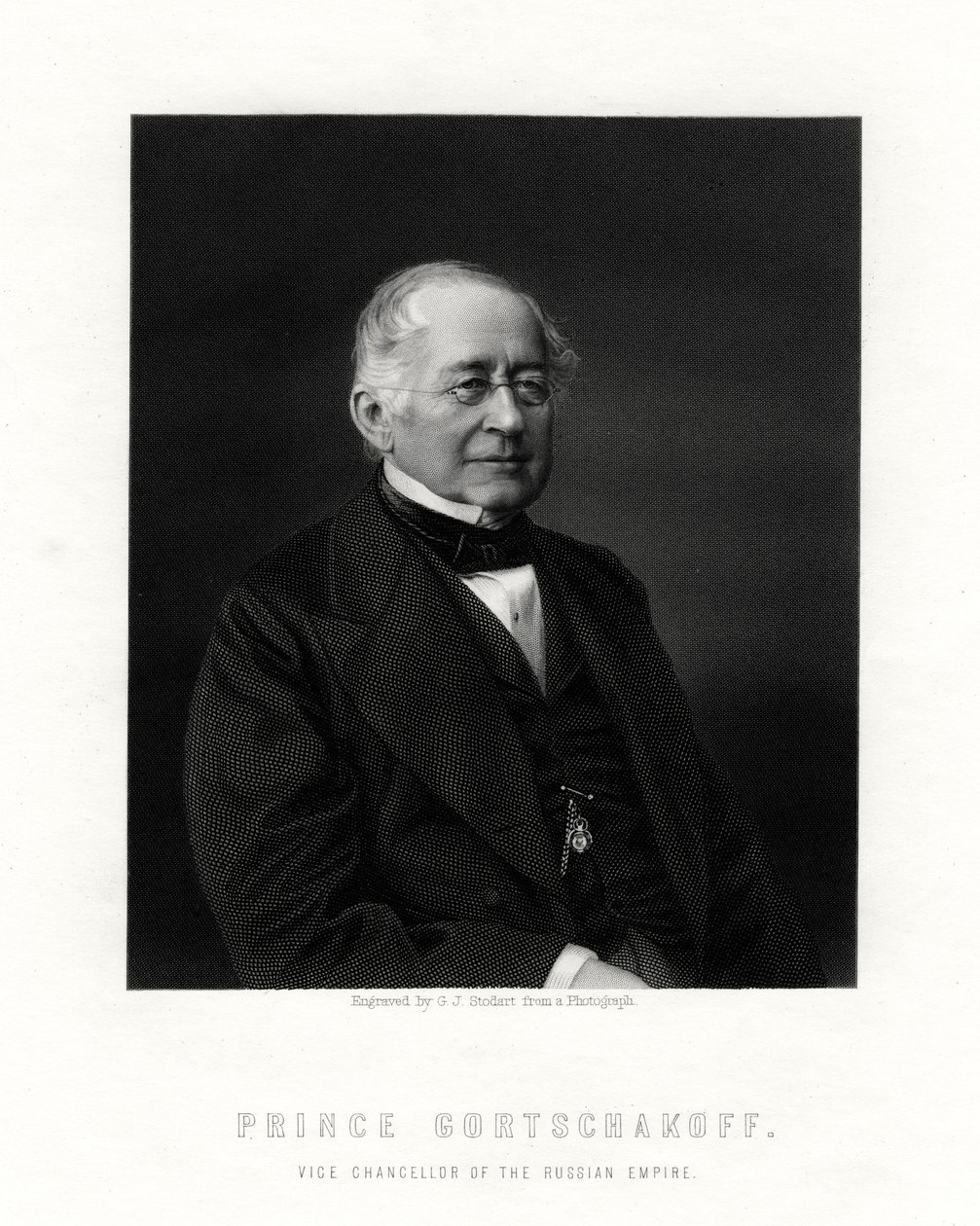 Princ Gorčakov, ruský diplomat, 19. století od George J. Stodart