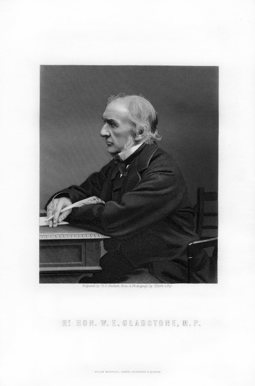 William Ewart Gladstone, britský státník a předseda vlády Liberální strany, 1893. od George J. Stodart