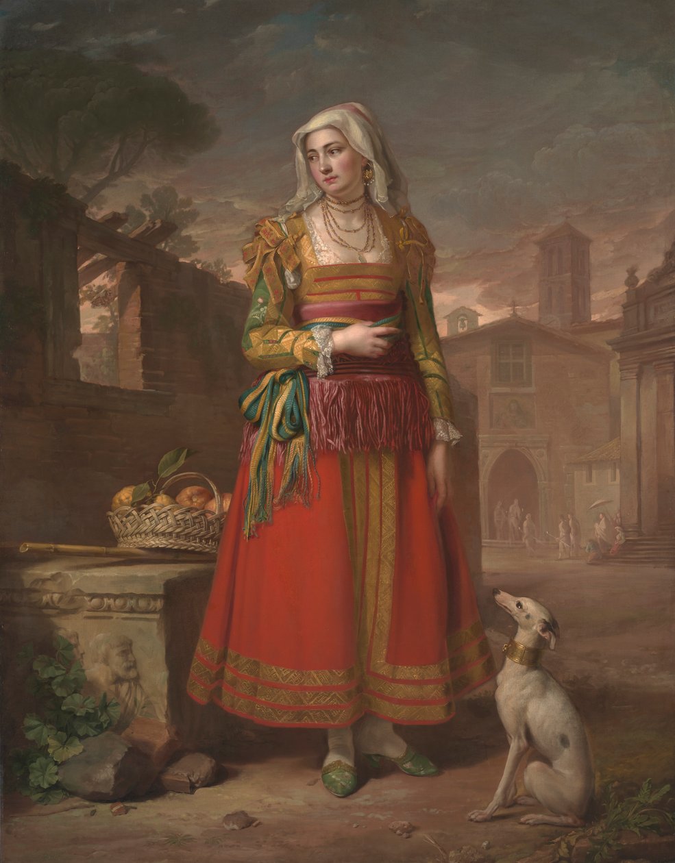 Celá délka Lady of Petrella v Neapolském království od George James