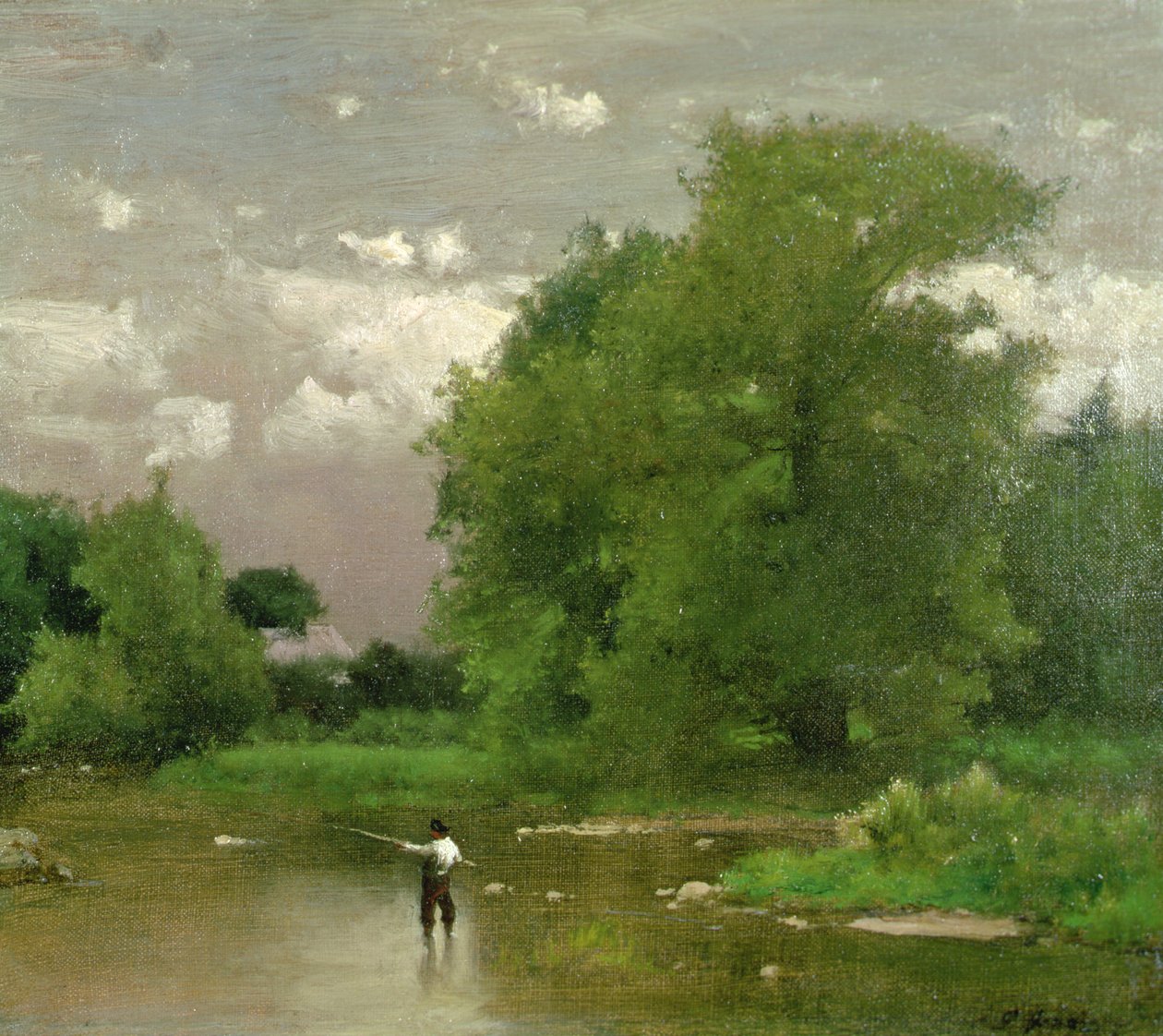 Pampton, New Jersey (olej na plátně) od George Jnr. Inness