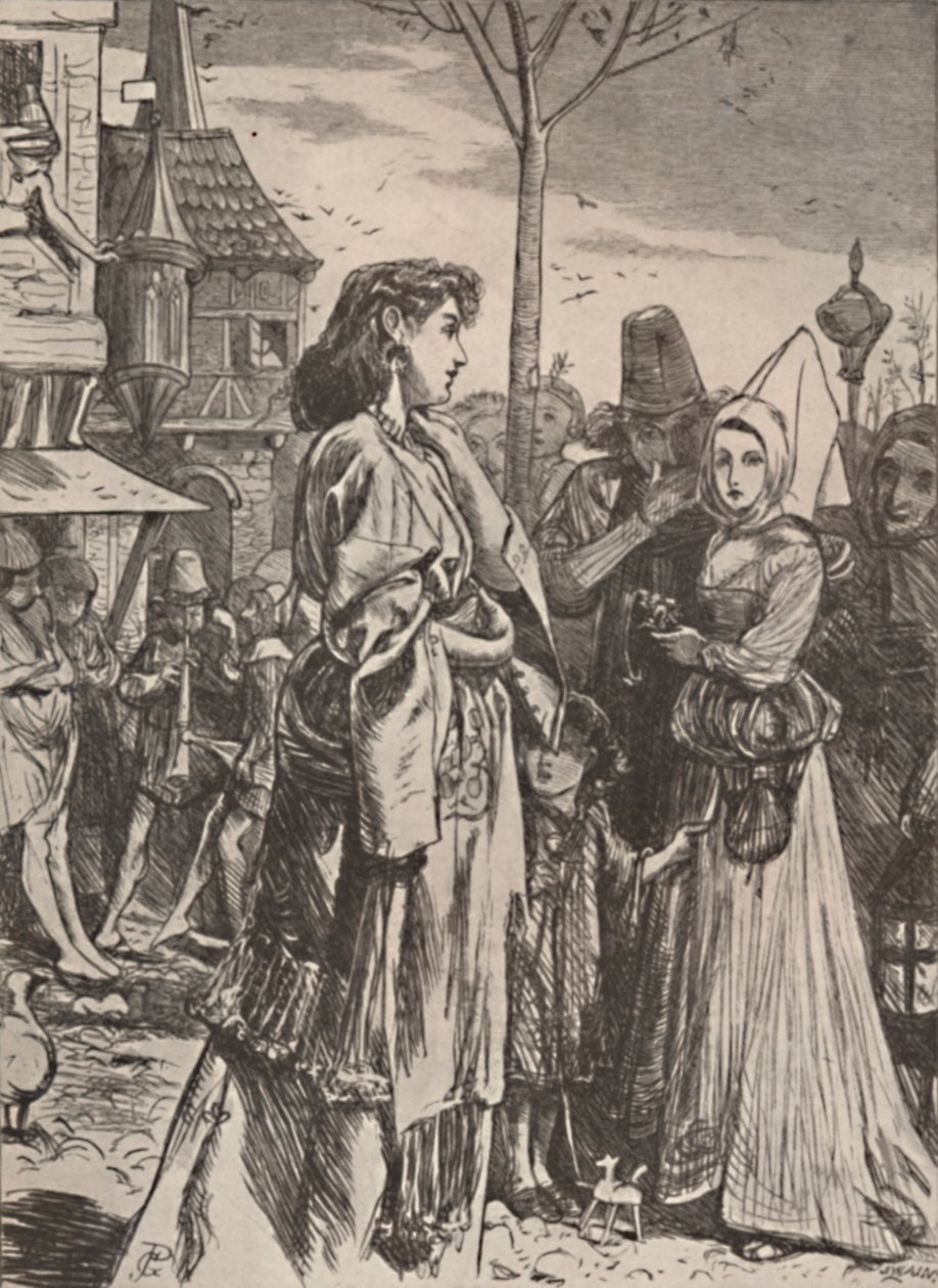 Ilustrace z básně A Becketts Troth., c1860-1875, 1923 od George John Pinwell