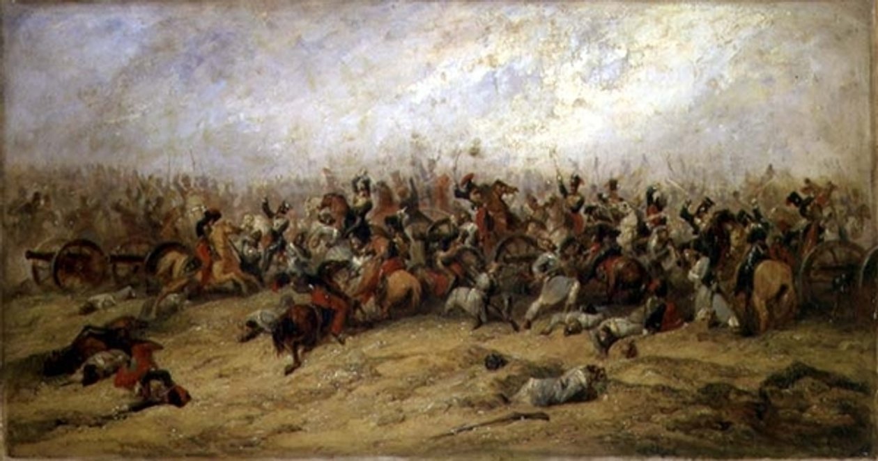 The Conflict at the Guns, Balaclava, 1854 od George Jones