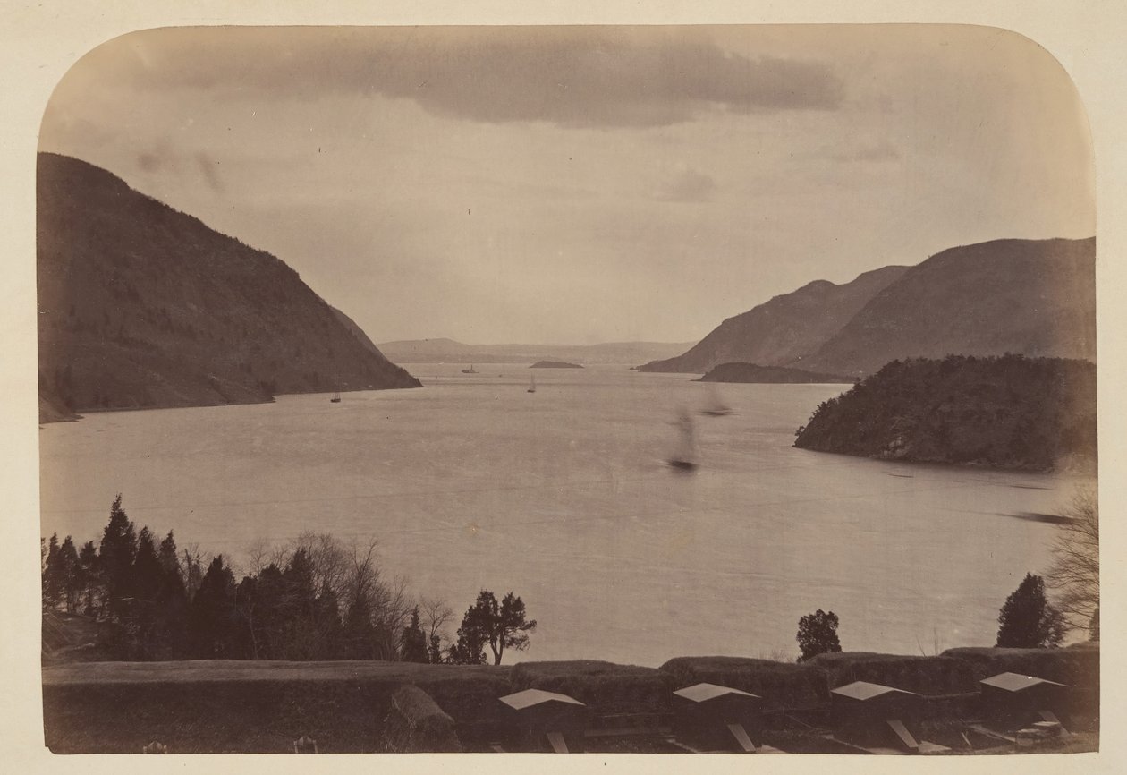 Hudson River Seen z United State Military Academy ve West Point, New York, 1867. od George K Warren