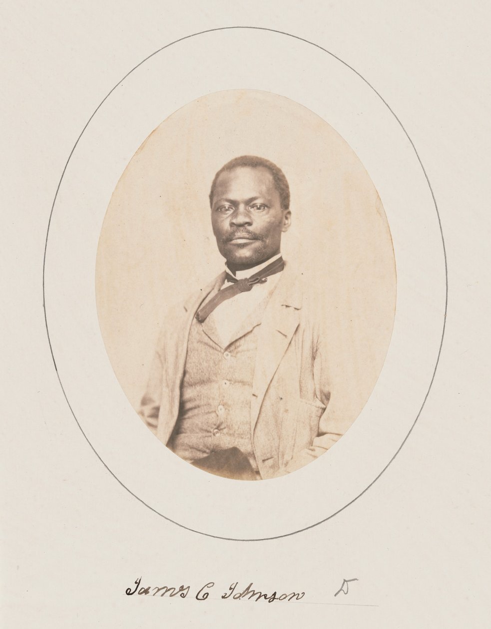 James Collins Johnson, Princetonská univerzita, 1860 (foto) od George Kendall Warren