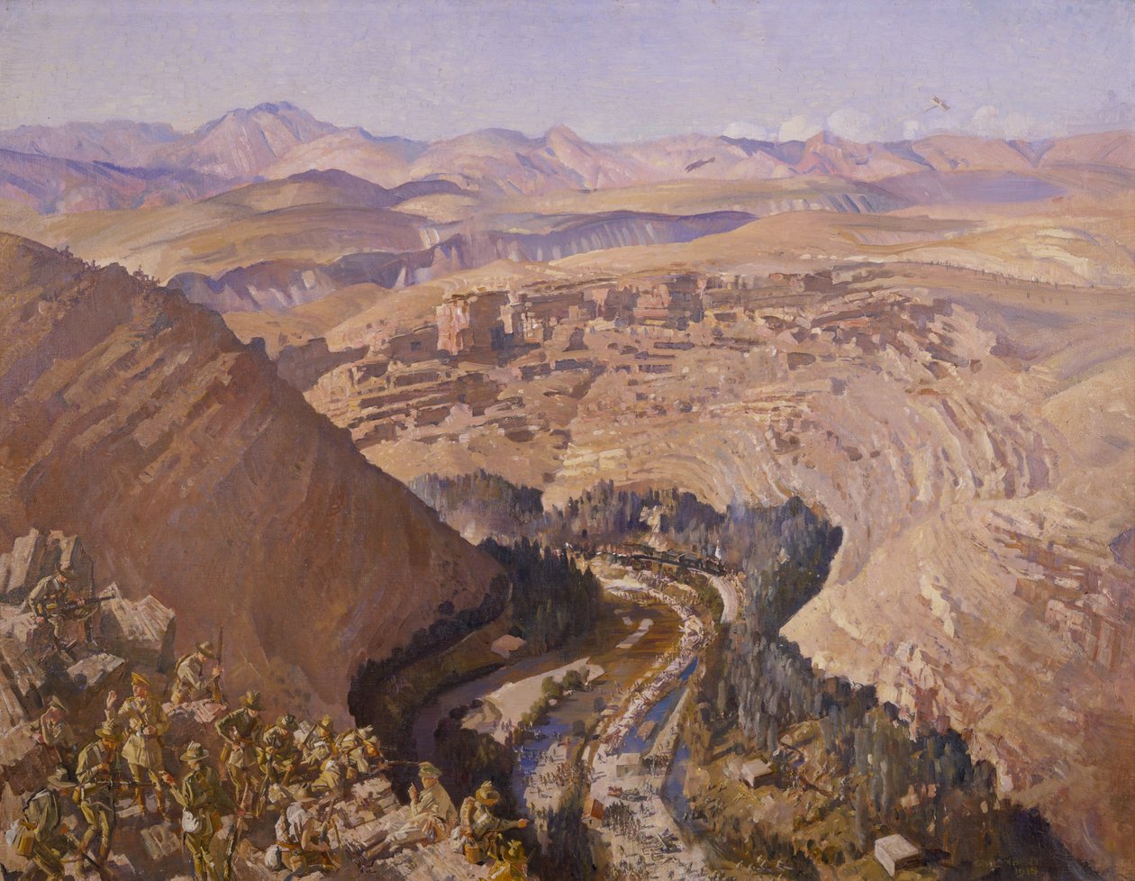 Barada Gorge, 30 září 1918 od George Lambert