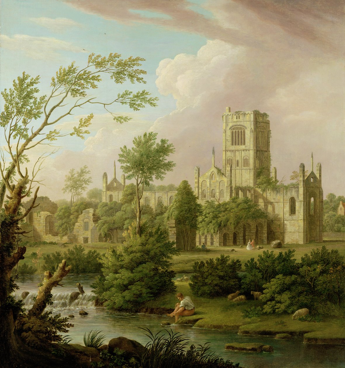 Kirkstall Abbey, Yorkshire od George Lambert