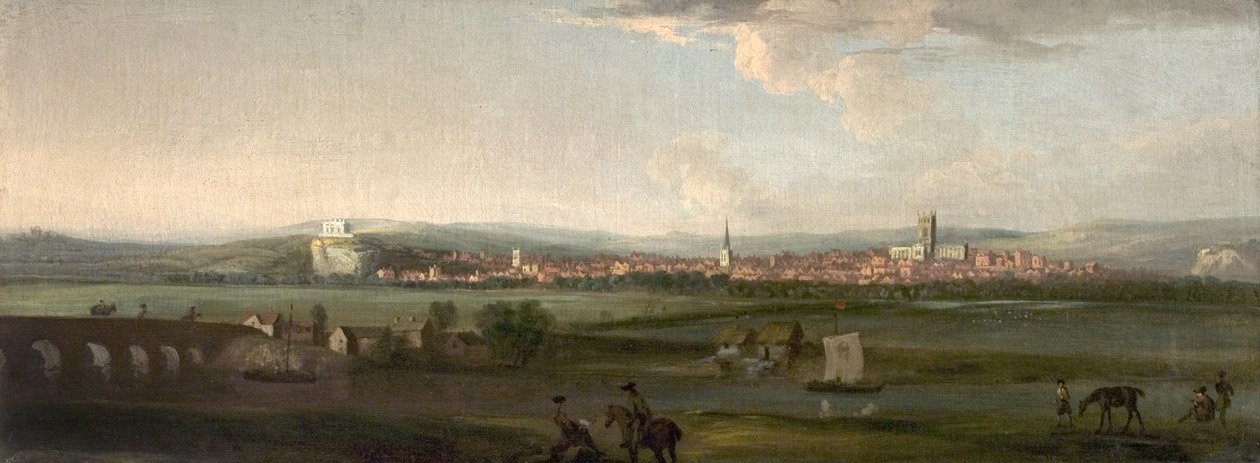 Nottinghamshire z jihu od George Lambert