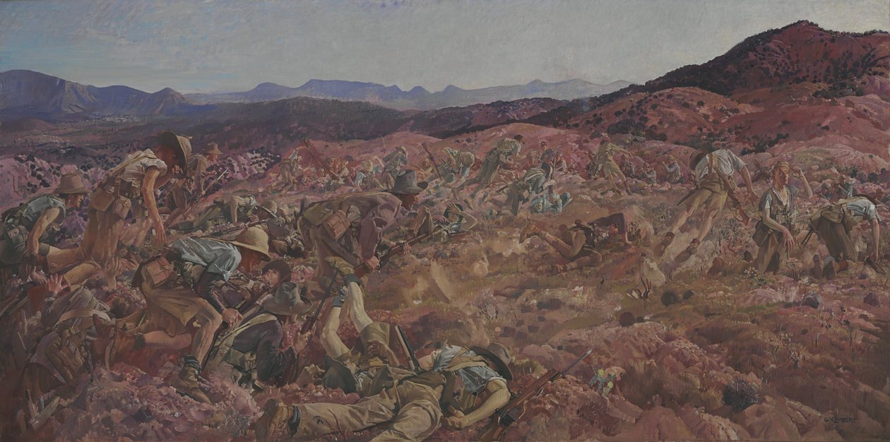 Poplatek 3. brigády lehkých koní na Neku, 7. srpna 1915 od George Lambert