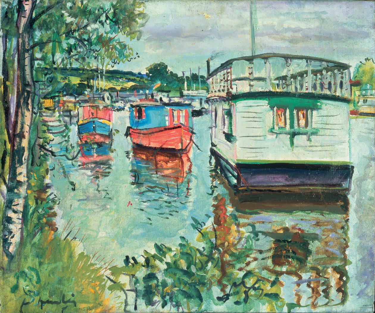 House Boats, Loch Lomond od George Leslie Hunter