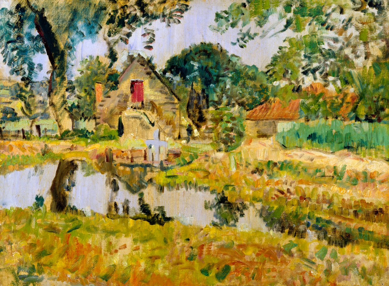 Old Mill, Fifeshire (olej na plátně) od George Leslie Hunter