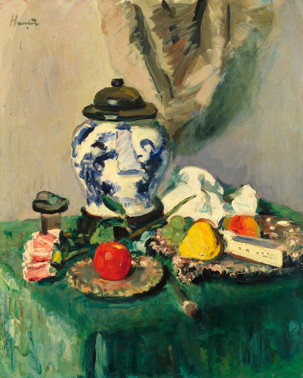 Asetelma (öljy kankaalle) od George Leslie Hunter