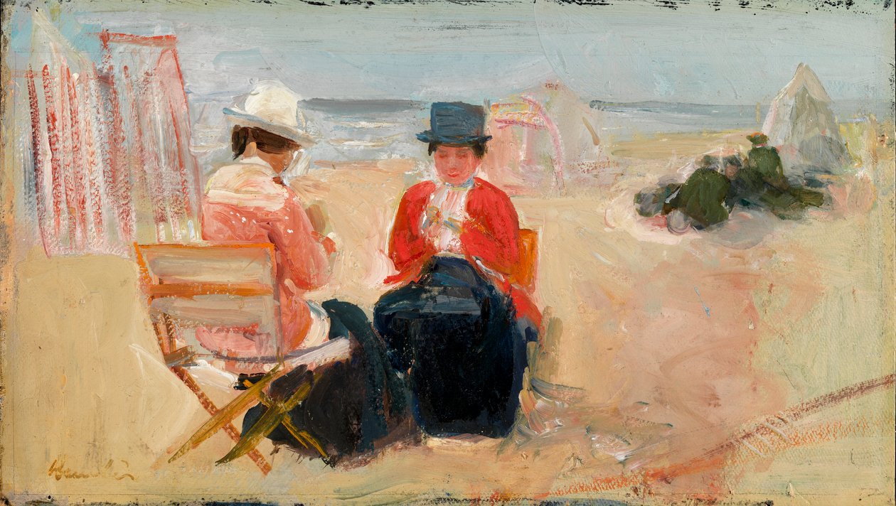 The Red Jacket, cca 1910-14 (olej na deskové desce) od George Leslie Hunter