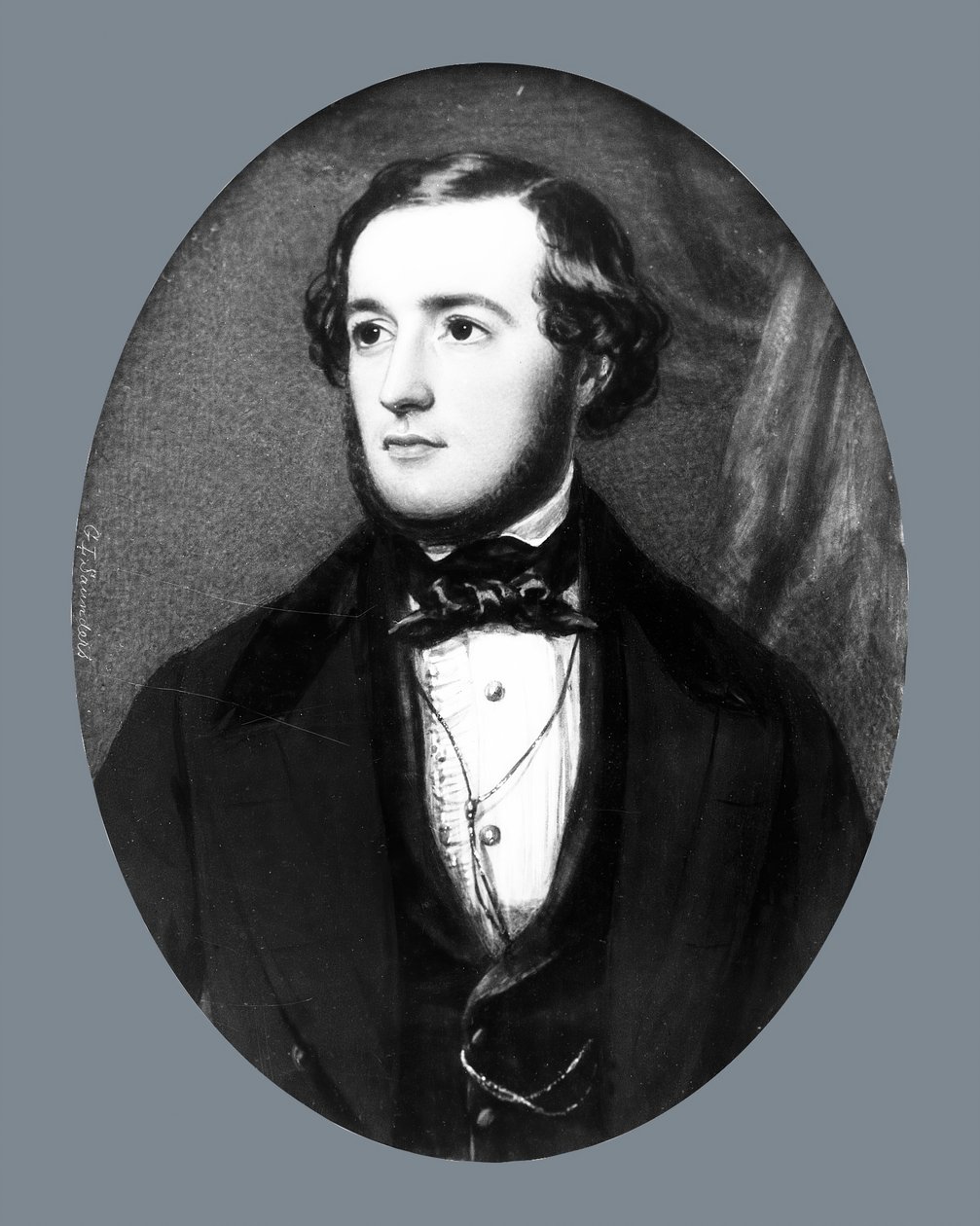 Portrét gentlemana, ca. 1845-1850. od George Lethbridge Saunders