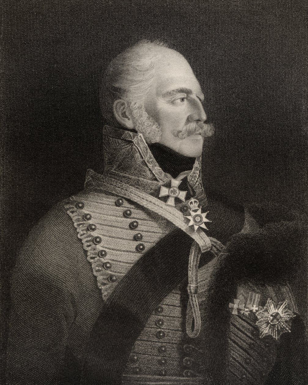 Princ Ernest Augustus, vévoda z Cumberlandu a král Hannoveru, vyryto H. R. Cookem (fl. 1813-47), z 