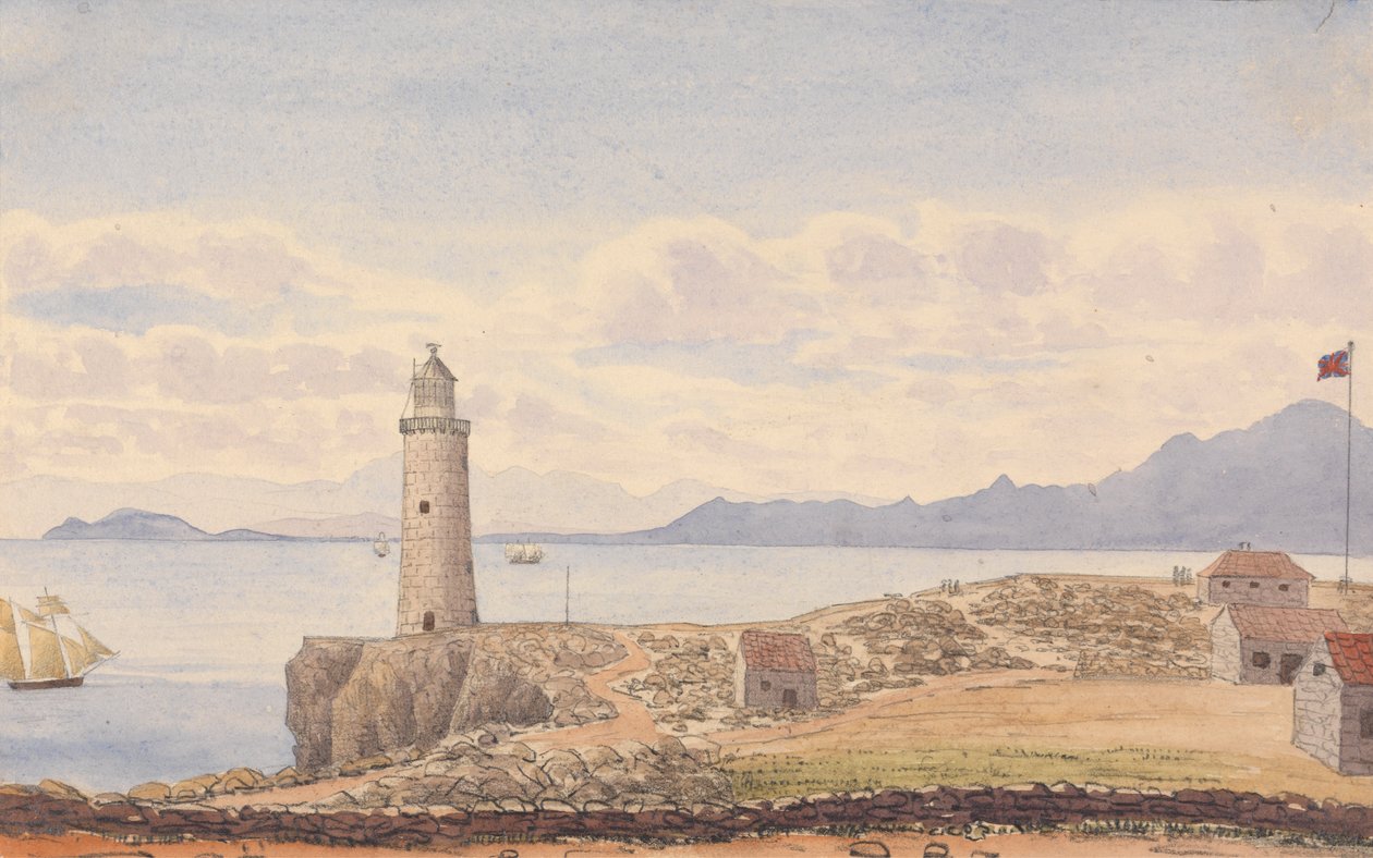 Maják Europa, Ceuta, Španělsko od George Lothian Hall