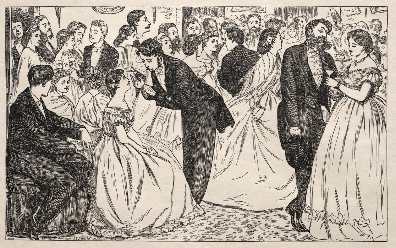 Malý hop v Harley Street, 1863. od George Louis Palmella Busson Du Maurier