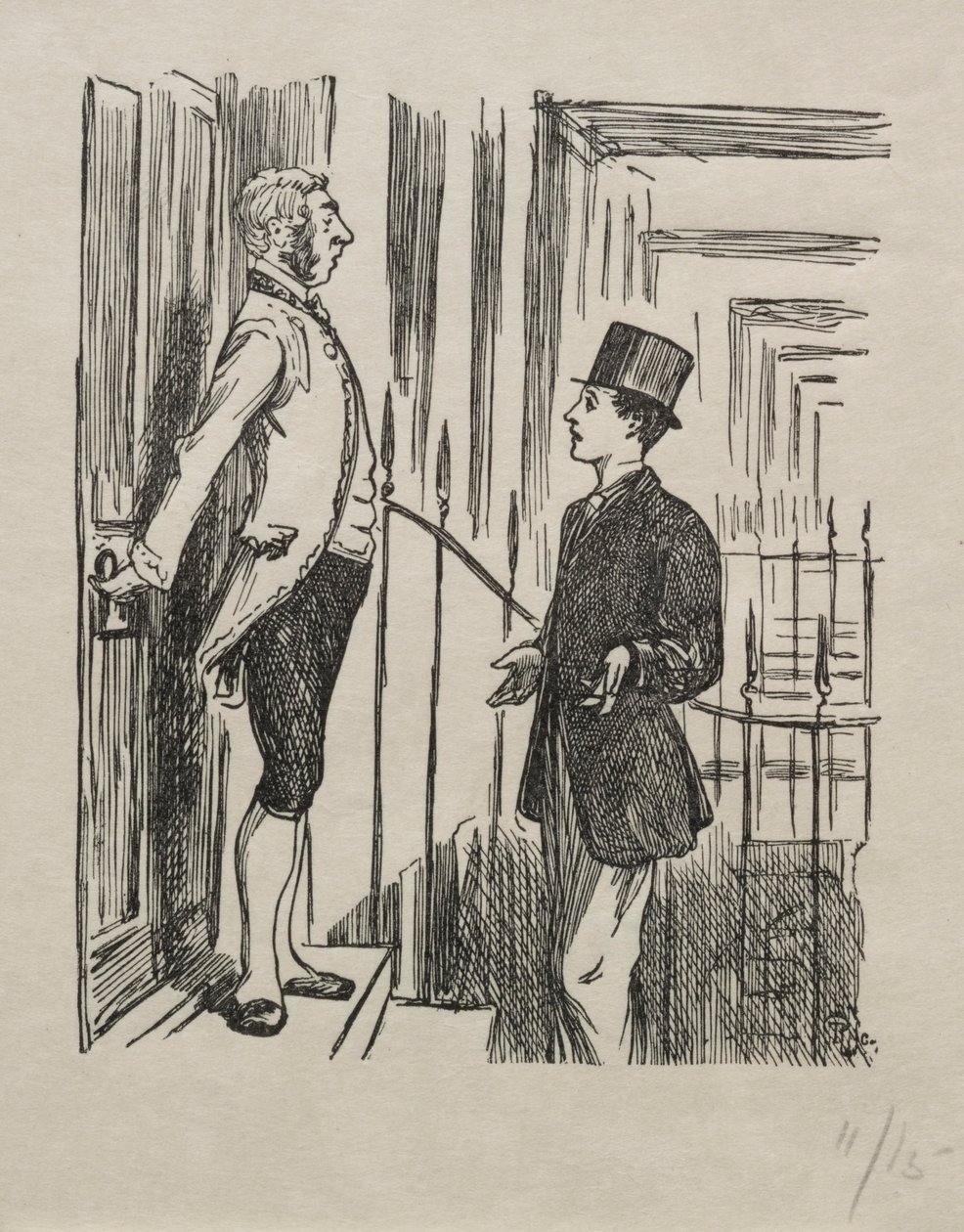 Coelebs in Search of a Mulready Envelope, 1865. od George Louis Palmella Busson Du Maurier