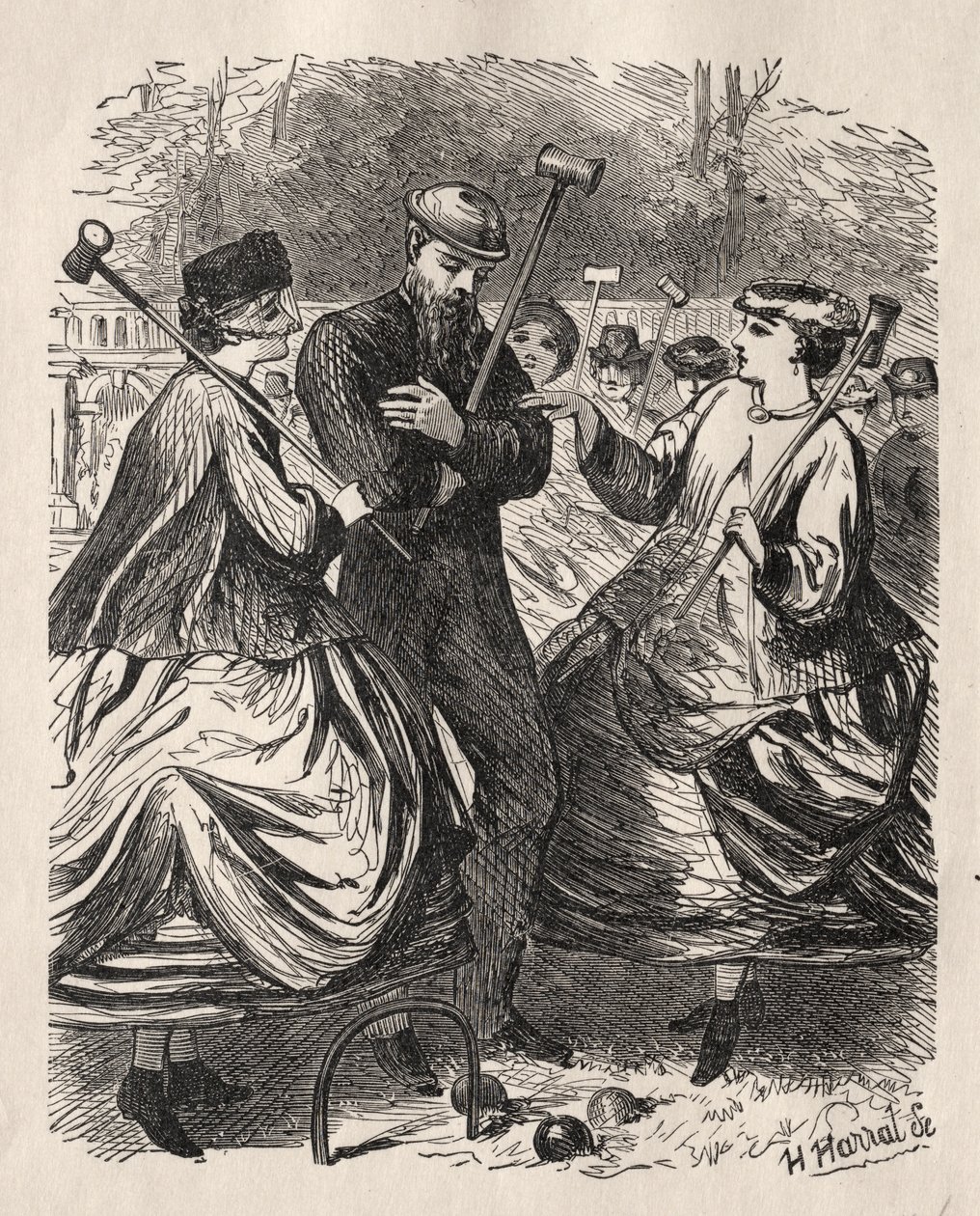 Naše kroketová párty od George Louis Palmella Busson Du Maurier