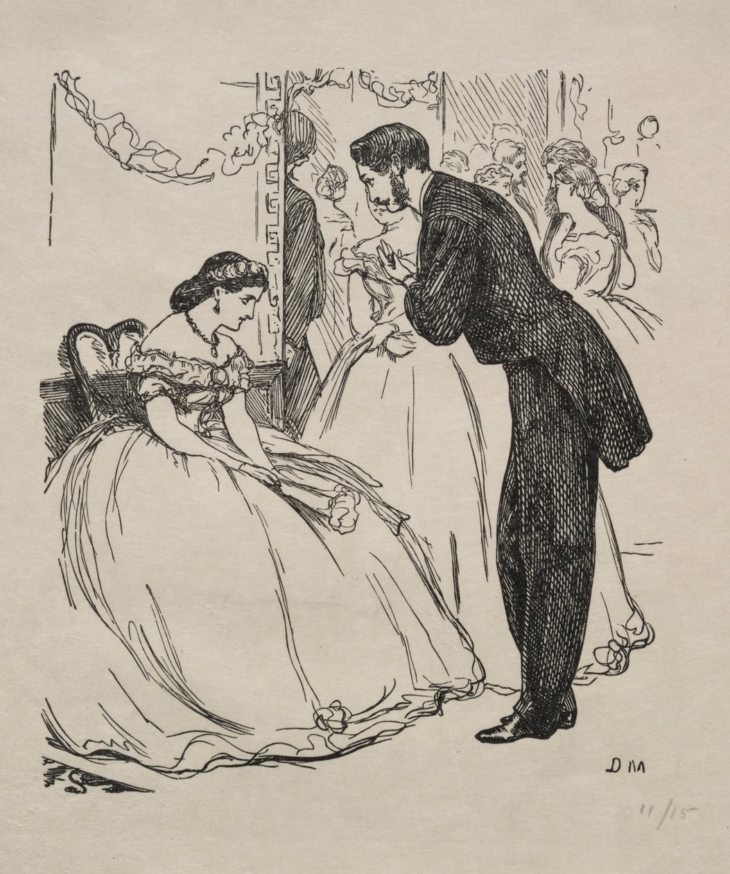 The Song of the Disconsolate One, 1863. od George Louis Palmella Busson Du Maurier