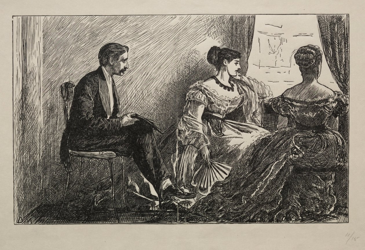 Bílá kamélie, 1868. od George Louis Palmella Busson Du Maurier