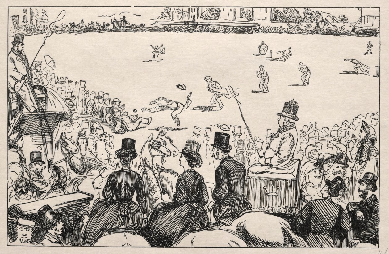 Univerzitní kriketový zápas v Lords, 1862. od George Louis Palmella Busson Du Maurier