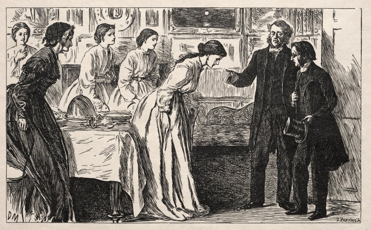 Chtěl kuráta. Spíše utrpení pro reverenda M. Greena, 1865. od George Louis Palmella Busson Du Maurier