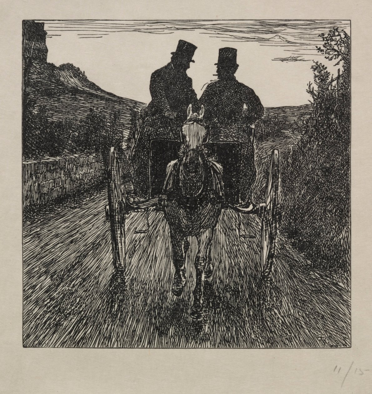 Proč Pifflerové prohráli svůj návratový zápas, 1865. od George Louis Palmella Busson Du Maurier