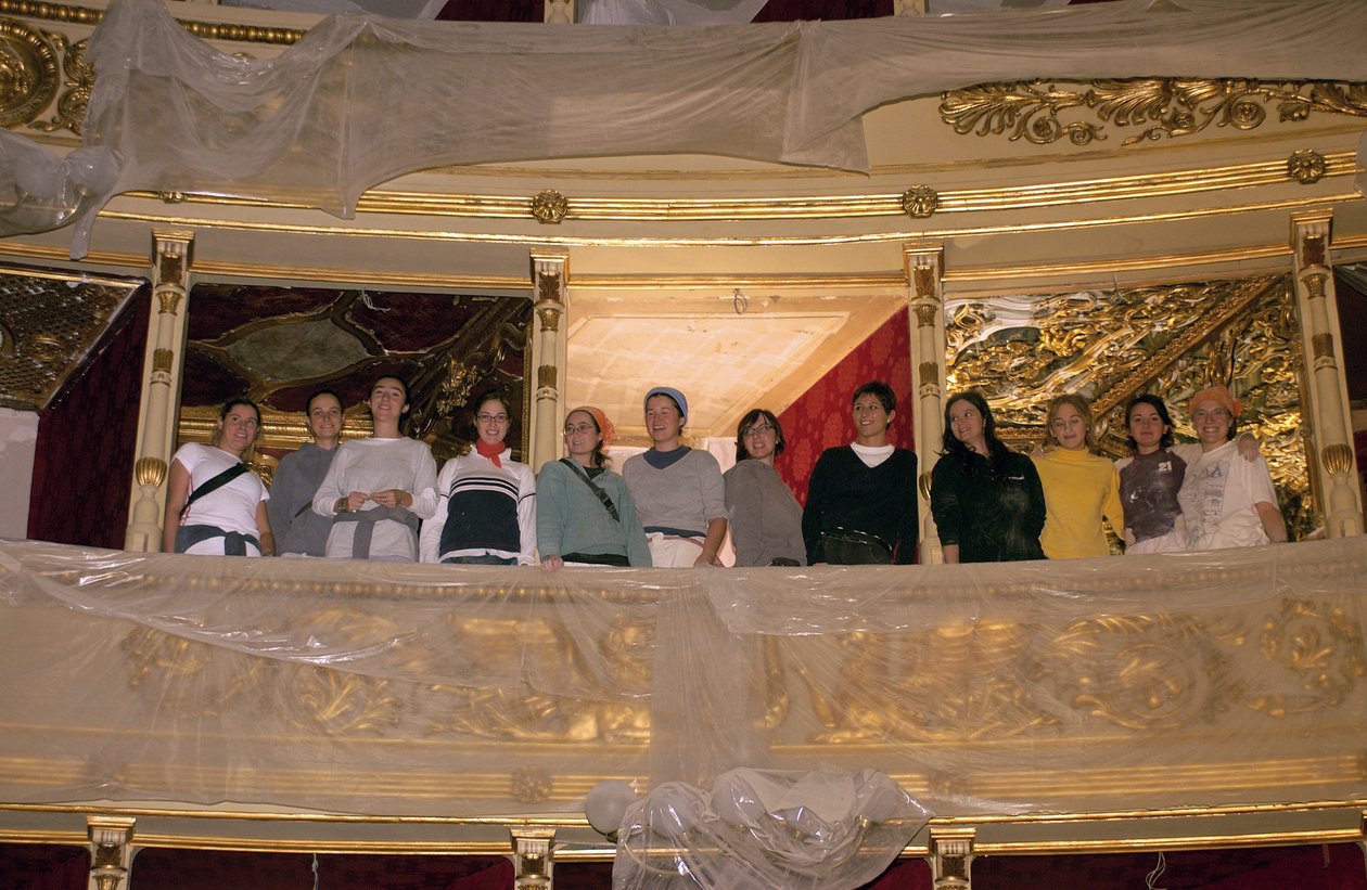 Restaurování divadla Teatro Alla Scala, Milán 10.11.2004 (foto) od Bartolome Esteban and studio Murillo
