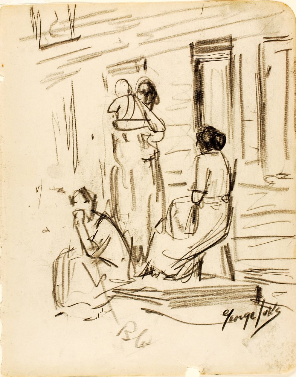 Bez názvu (Skupina postav) od George Luks