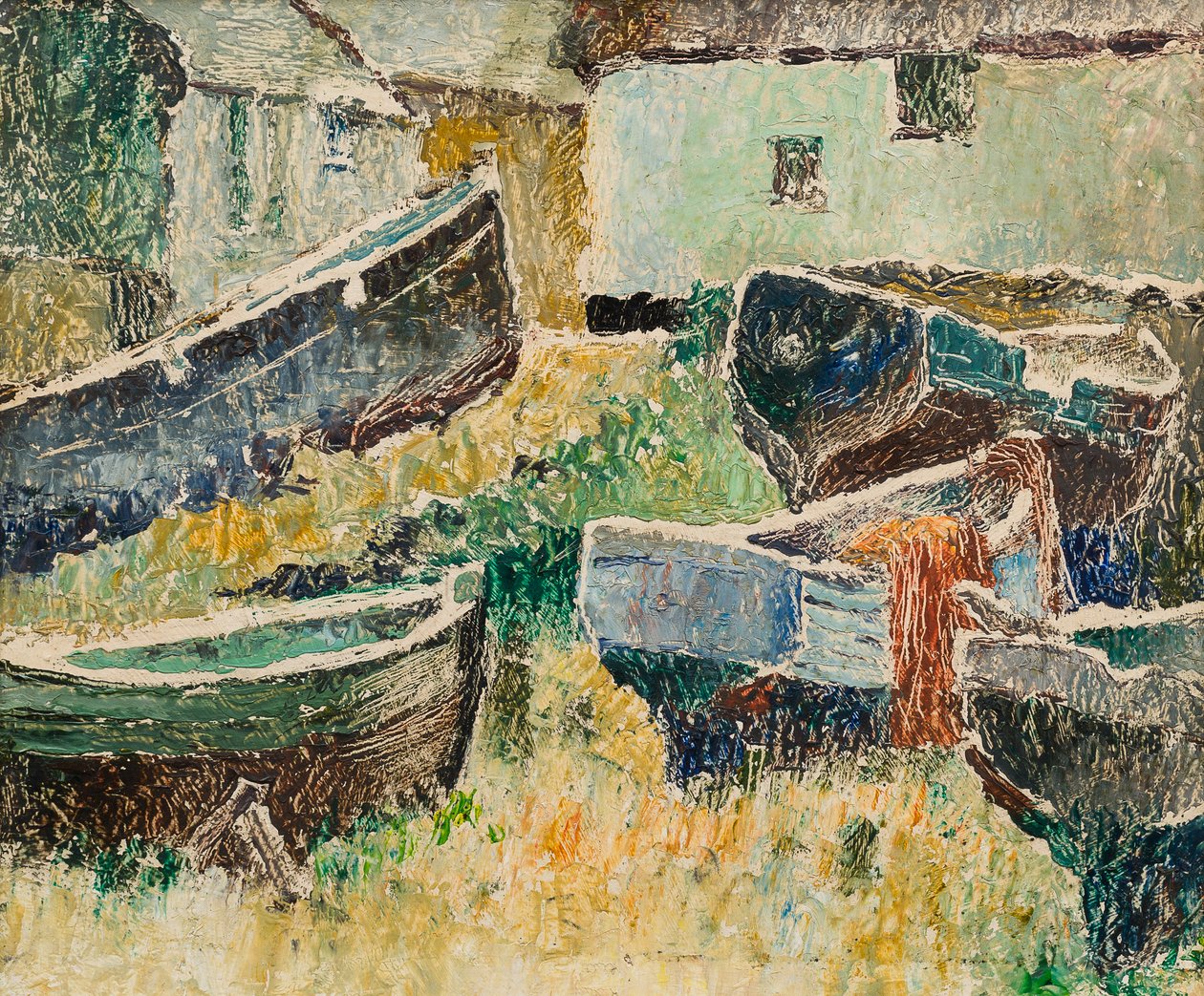 Sennen Cove (olej na desce) od George Manning Sanders