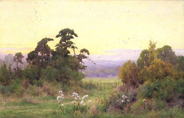 Beeding Hill ze Steyningu, Sussex od George Marks