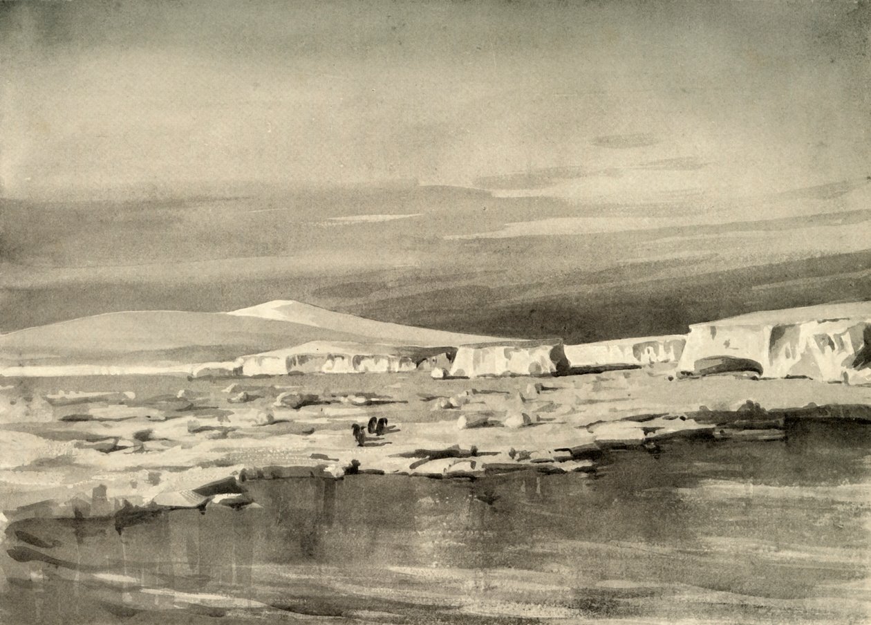 Bay of Whales, nebo Balloon Bight, c1908, 1909. od George Marston