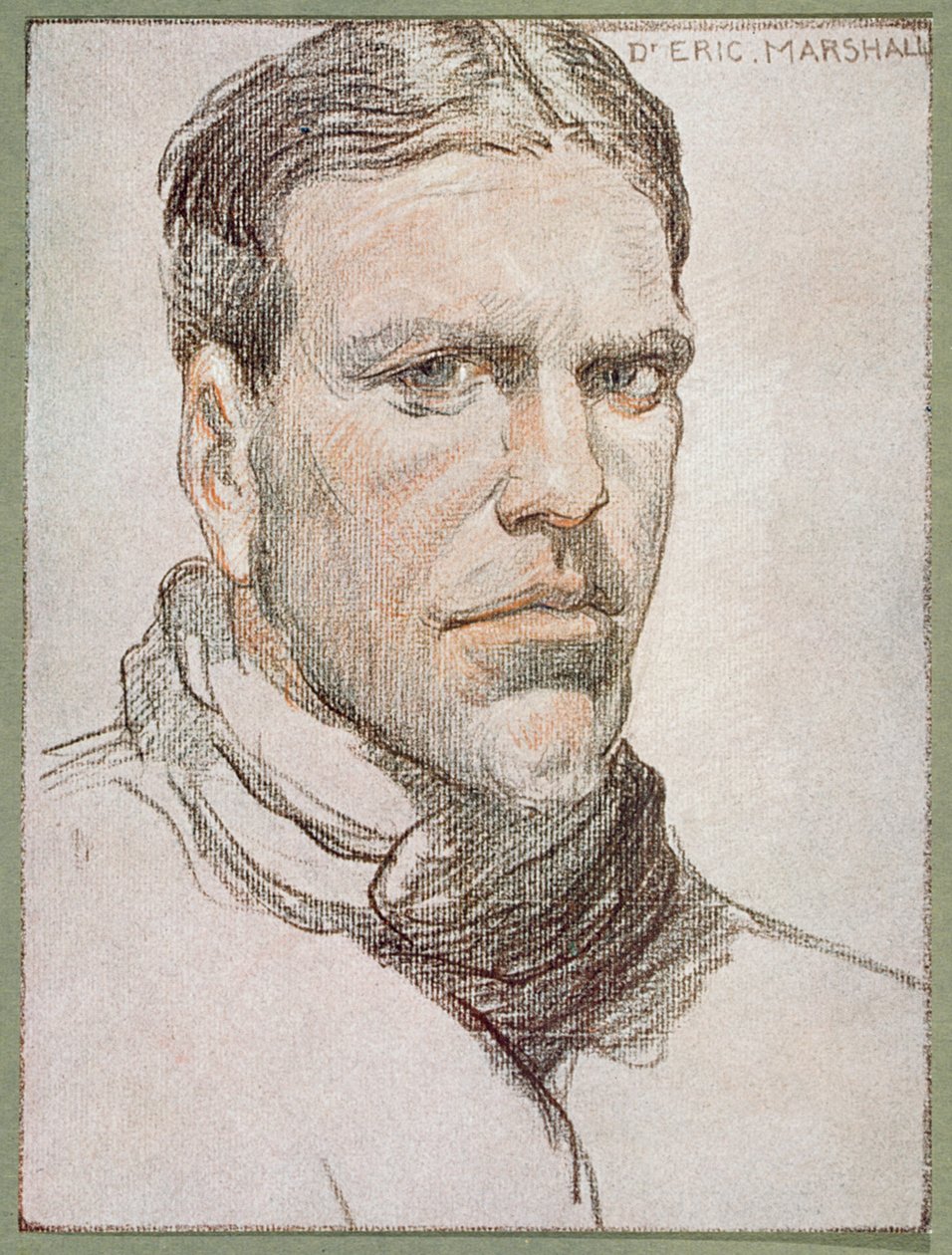 Portrét Dr. Erica Marshalla (1879-1963) z knihy "The Heart of the Antarctic" od sira Ernesta Shackletona (1874-1922), cca 1909. od George Marston