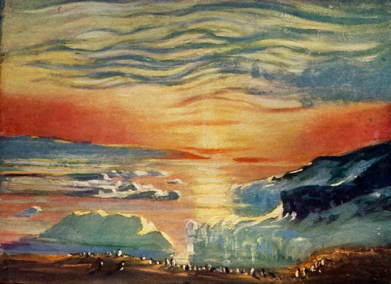 Podzimní západ slunce, c1908, 1909 od George Marston