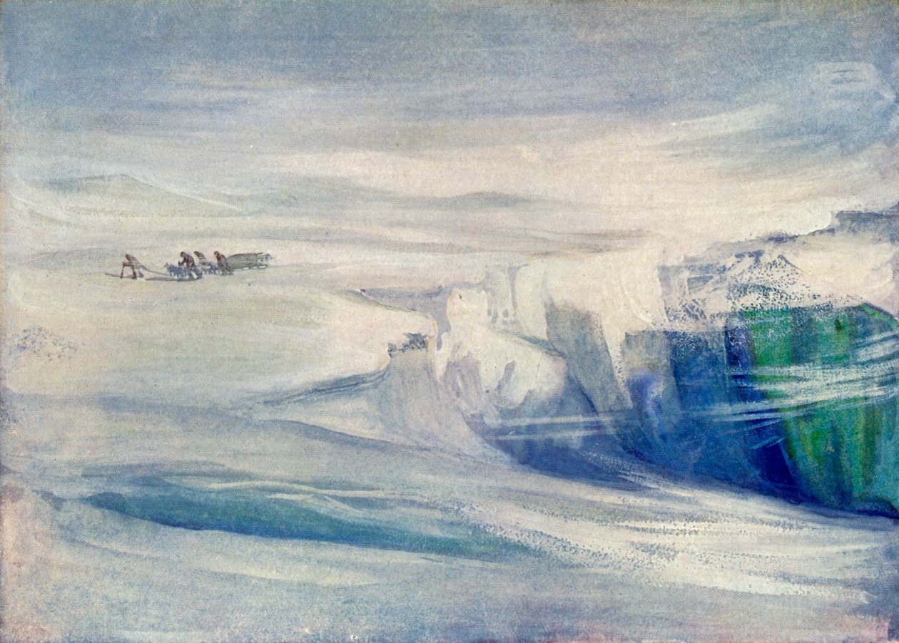 The Depot Party Amongst Crevasses, c1908, 1909. od George Marston
