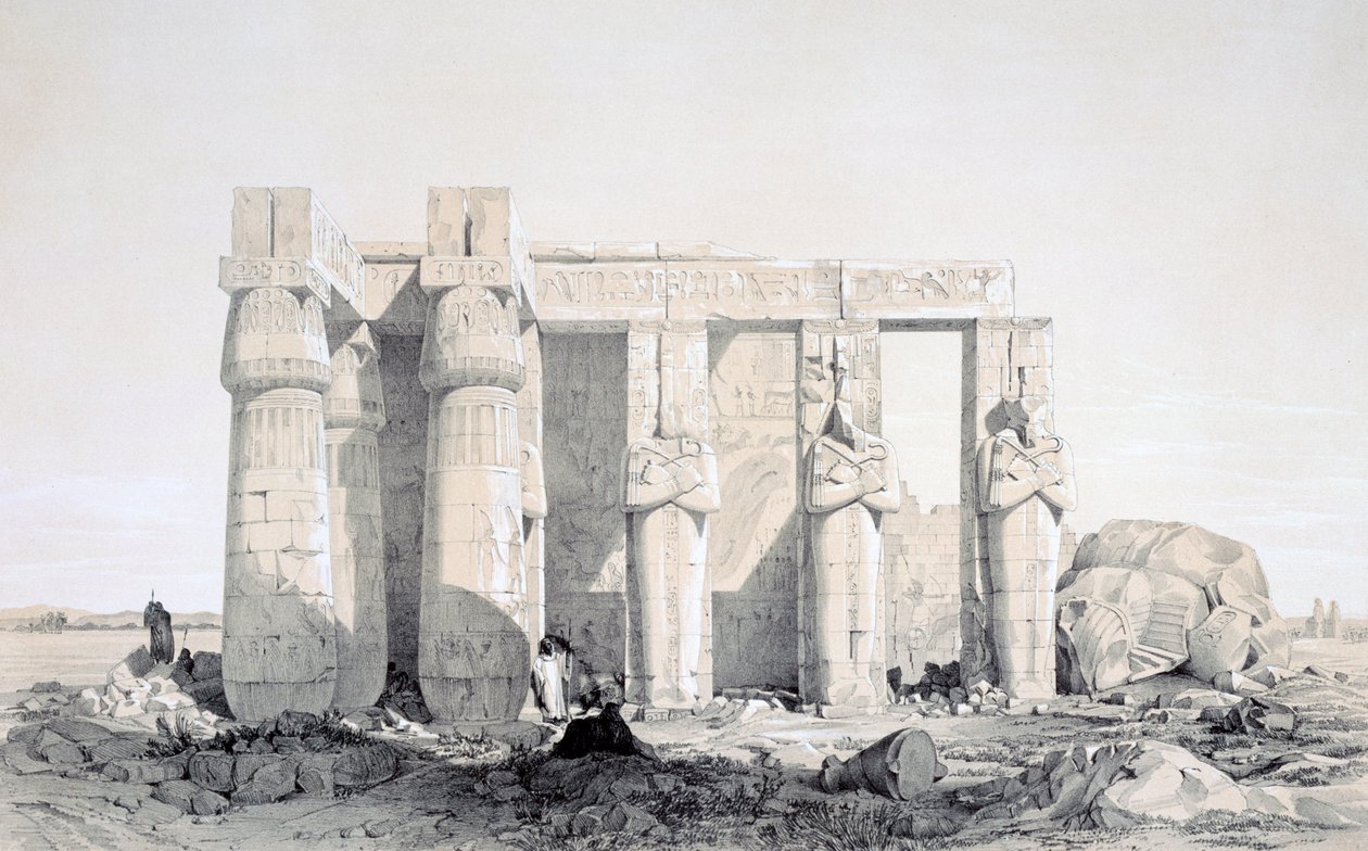 Ramseion, Luxor, Egypt, 19. století od George Moore