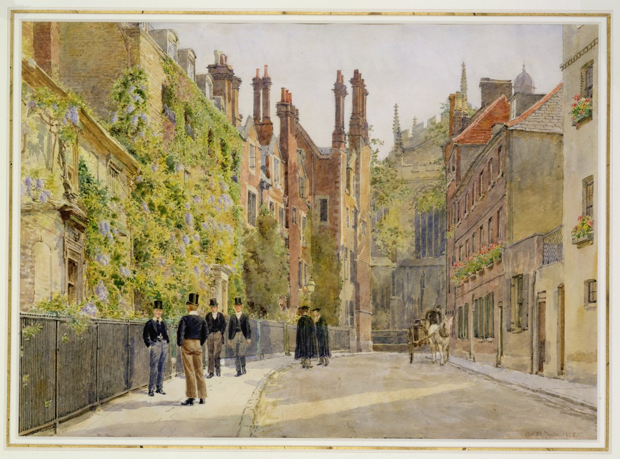 Keats Lane, Eton College, 1895 (wc) od George Moore Henton