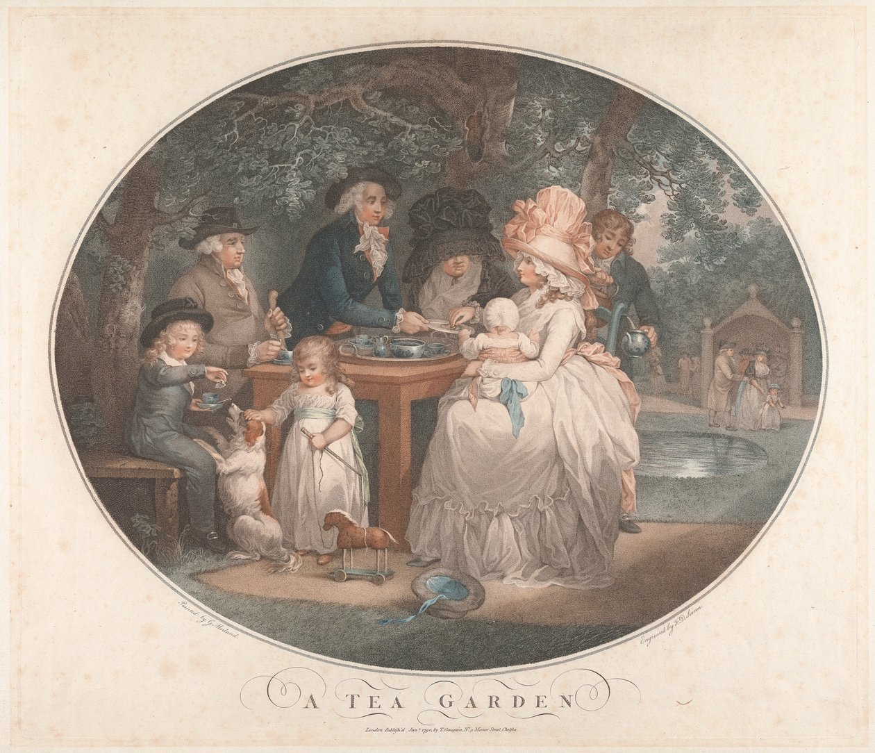 Čajová zahrada od George Morland